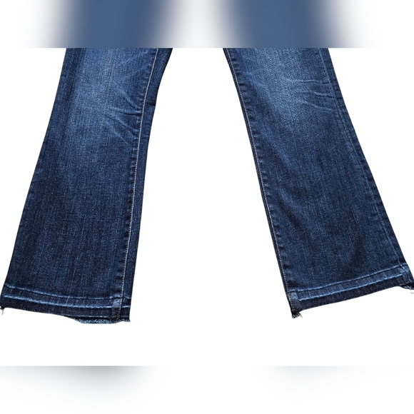 Madewell Women's "Cali Demi Boot" cropped/mini flare raw hem, size 25 - Picture 3 of 10